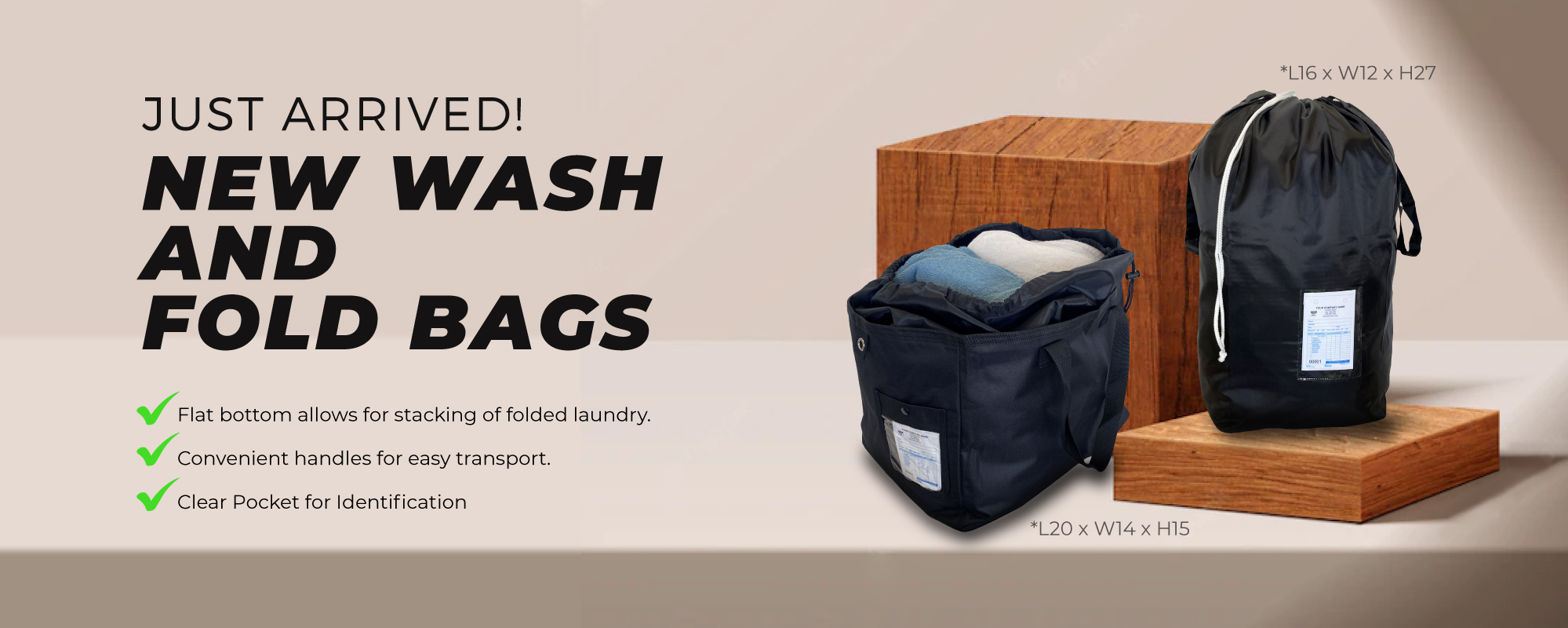 Wash and Fold Bags at LaundryBags.com