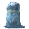 Light Blue Mesh Net Draw String Laundry Bags 24" x 36"