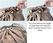 Instructions on How to Tie a Knot Behind Toggle to Keep Bag from Opening