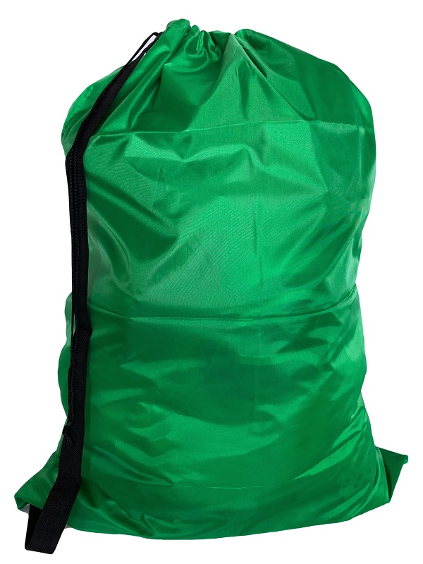 Green Laundry Bag with Carry Strap 30"x40" (each)