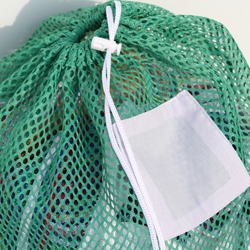 ZN155525 Mesh Laundry Bag,Green,with Zipper,PK12