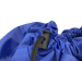 Closeup of Black Toggle Closure on our Royal Blue King size Premium Polyester Laundry Bag Size 45"x40"