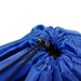 Closeup of Black Toggle Closure on our Royal Blue King size Premium Polyester Laundry Bag Size 40"x45"
