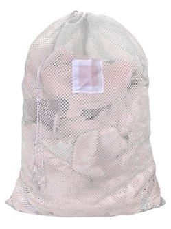 Large Mesh Laundry Bag 30"x40"- Custom Printing Available - Drawstring - LBAG3040D