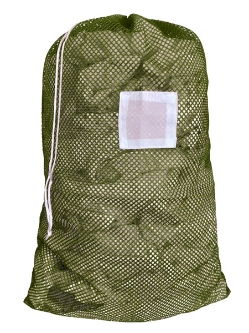 Medium Mesh Laundry Bag 24"x36"- Custom Printing Available - Drawstring or Zipper - LBB2436Z