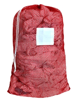 Medium Mesh Laundry Bag 24"x36"- Custom Printing Available - Drawstring or Zipper - LBB2436Z