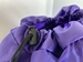 Closeup of Purple Polyester Laundry Bag Toggle Drawstring Closure