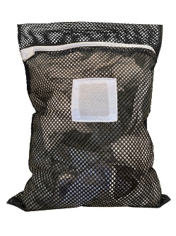 Small Mesh Laundry Bag 18"x24"- Custom Printing Available - Drawstring or Zipper - LBG1824D