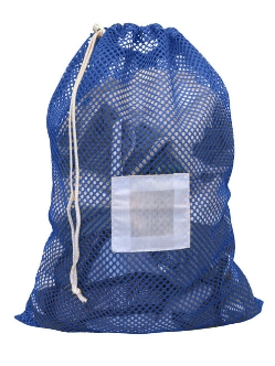 Small Mesh Laundry Bag 18"x24"- Custom Printing Available - Drawstring or Zipper - LBG1824D