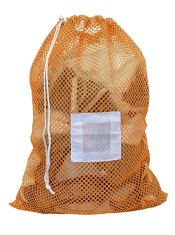 Small Mesh Laundry Bag 18"x24"- Custom Printing Available - Drawstring or Zipper - LBG1824D