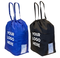Wash and Fold Laundry Bag with Flat Bottom and Carry Handles - Custom Printing Available - LB-GUS181227