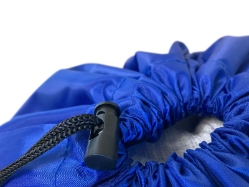 Toggle on Large Polyester Laundry Bag with Clear Pocket