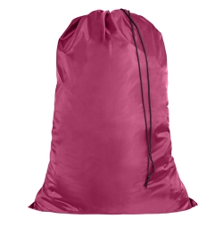 Burgundy Large Laundry Bag -Polyester and Nylon Like