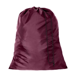 Burgundy Small  Laundry Bag -Polyester and Nylon Like