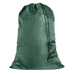 Dark Green Large Laundry Bag -Polyester and Nylon Like