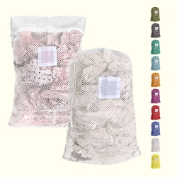 Medium Mesh Laundry Bag 24"x36"- Custom Printing Available - Drawstring or Zipper - 24362436D