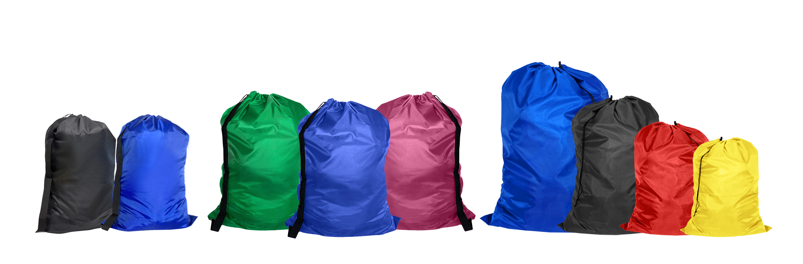 Solid Polyester and Nylon Laundry Bags